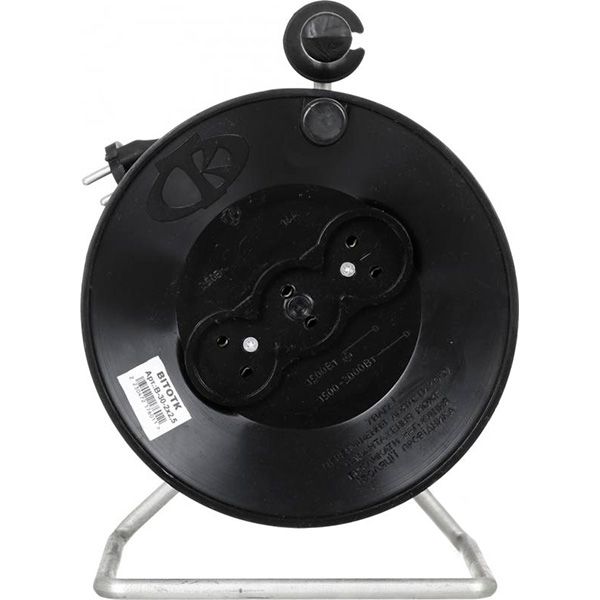 Удлинитель ОТК без заземления 3 гн. черный 30 м В-30-2х2,5 КГтп 