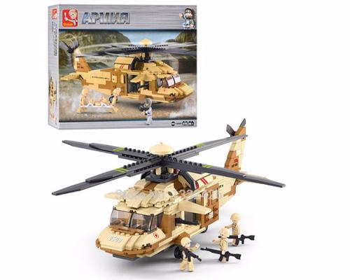 Конструктор Sluban M38-B0509 Армия: вертолет военный