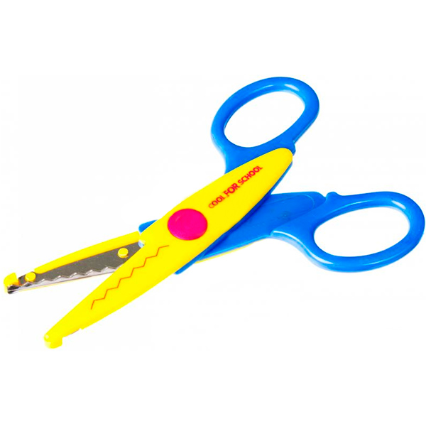 Ножницы с фигурными лезвиями Зигзаг для аппликаций 13,5 см