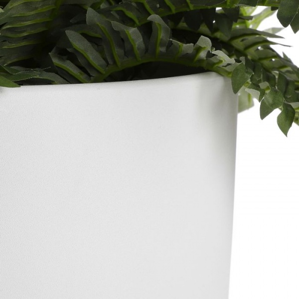 Вазон керамічний Edelman Era 28 см круглий 14,2 л пісочний/світло-сірий (1035832) 