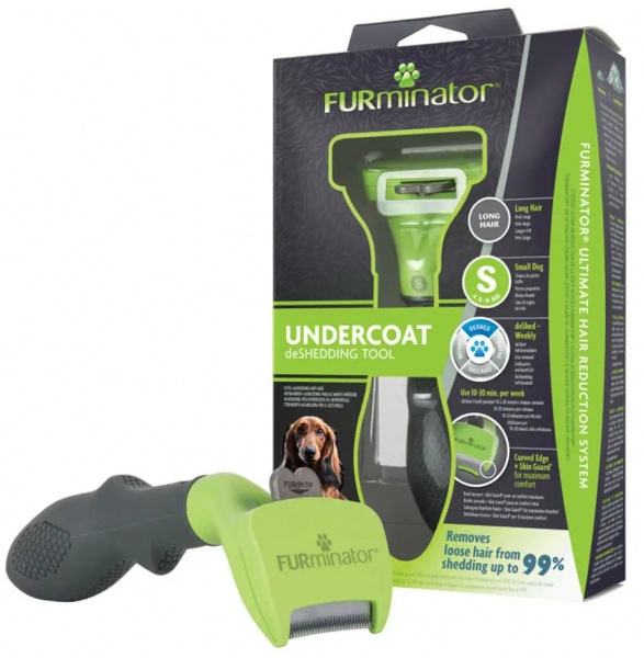 Инструмент для удаления подшерстка FURminator для собак с длинной шерстью Long Hair размер S 691654