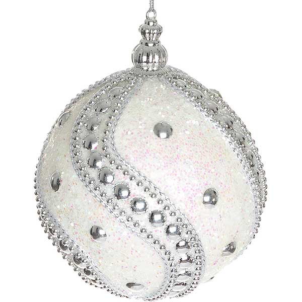 Шарик новогодний SDA57510W 100 мм