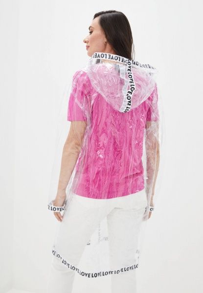 Плащ-дощовик Drydope зі стрічкою Love жіночий р. XS прозорий