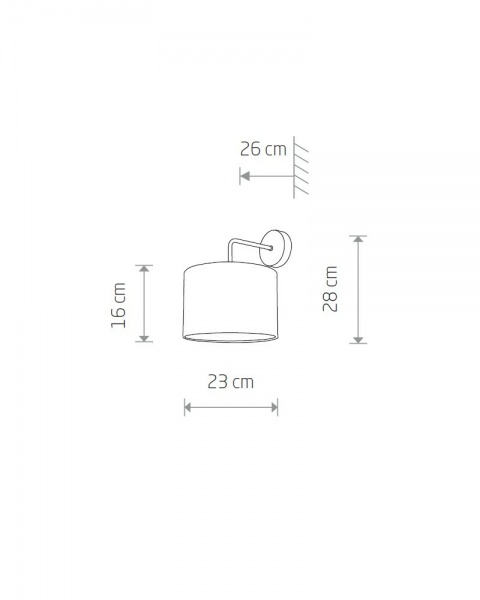 Бра Nowodvorski Alice 1x60 Вт E27 черный 9084 