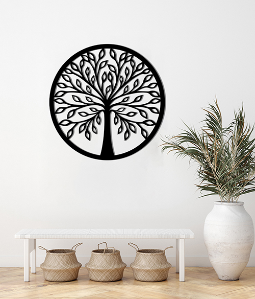 Панно PN212 дерево 56x56 см коричневый 