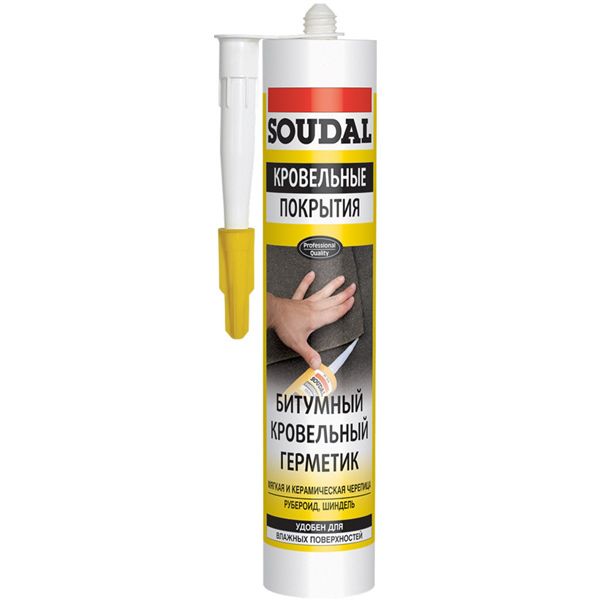 Герметик битумный SOUDAL Soudafalt черный 280мл