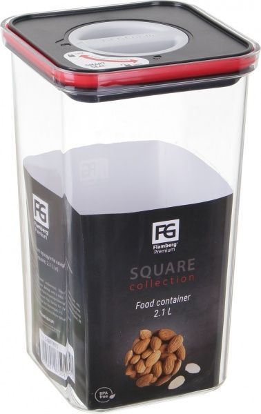 Ємність для сипучих Square 2,1 л Flamberg Premium