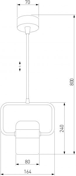 Підвіс Hopfen RT 440 7+3W 10 Вт білий з хромом 