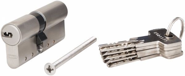 Цилиндр Abus D15 30x35 ключ-ключ 65 мм матовый никель