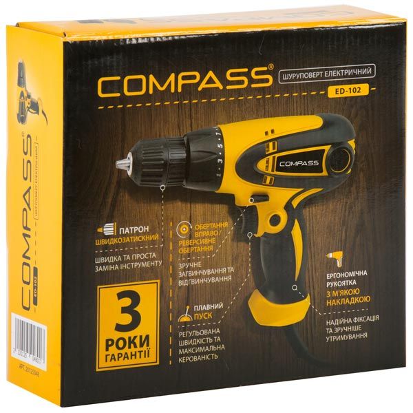Шуруповерт сетевой Compass ED-102 20125048