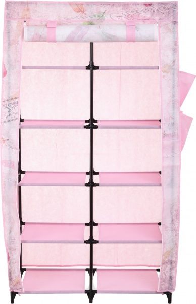 Тканевый шкаф Фламинго 1560х870х460 мм розовый 