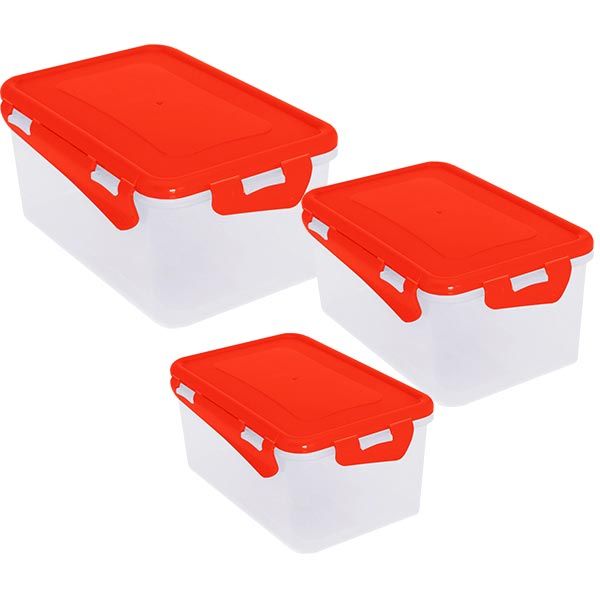 Набор емкостей для пищевых продуктов Алеана 3в1 в ассортименте 3 шт