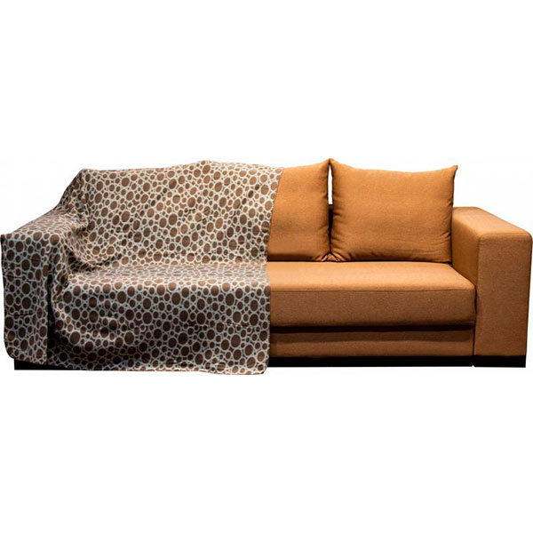 Плед флисовый Underprice Круги 150x180 см