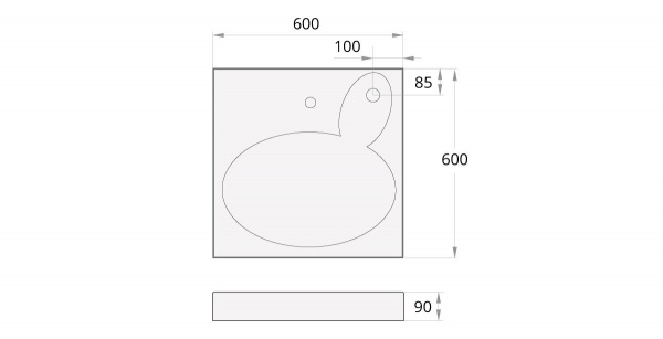 Умывальник над стиральной машиной PAA Claro