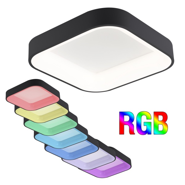 Світильник стельовий Victoria Lighting 50 Вт чорний Perseus/PL450 RGB black 