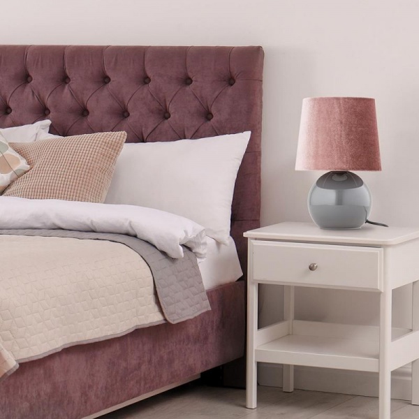 Настольная лампа декоративная TK Lighting Pico 1xE14 розовый/серый 5093 