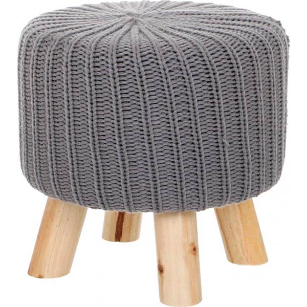 Пуф Наварра 30x30 см сірий