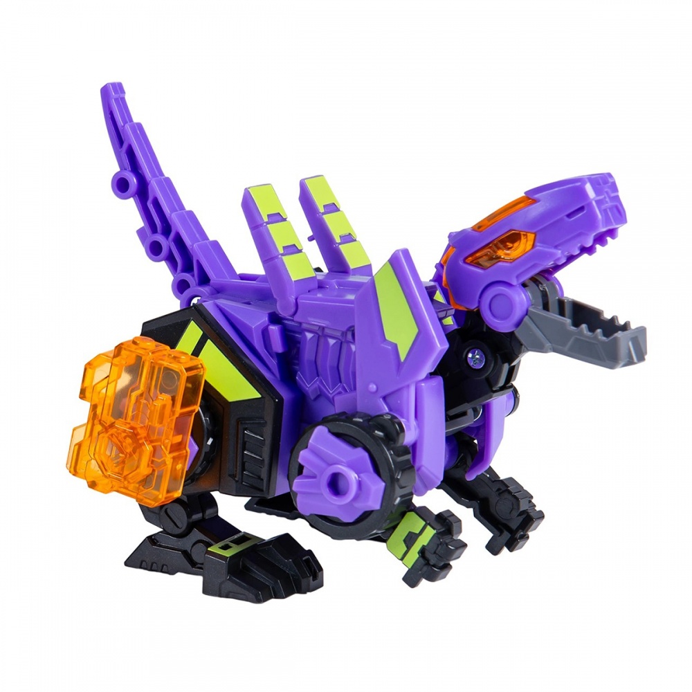 Игрушка-трансформер Alpha Group Динозавр Dinoster - Пурпурный Раптор-бот EU580840-2
