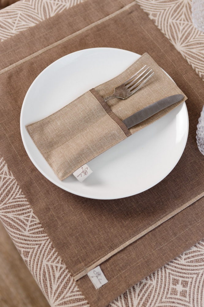 Серветка Прованс сет 35х45 Кориця Коричнева 35x45 см
