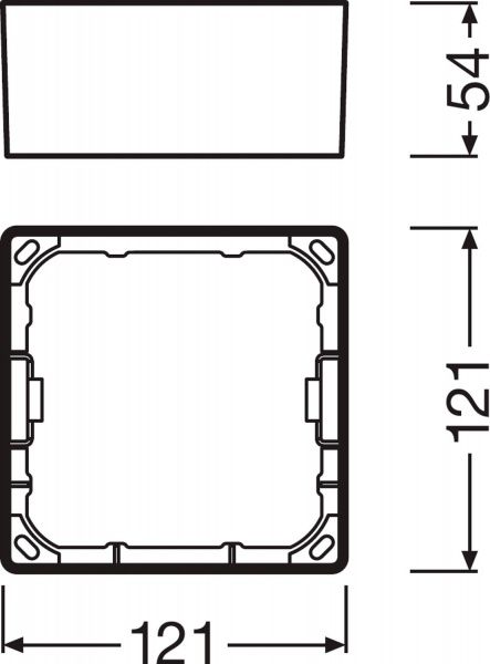 Рамка декоративная Ledvance DL Slim Frame SQ 105 WT белый 