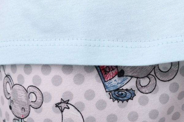 Піжама жіноча Roksana Mouse 782/12008 р. S блакитний з бежевим 