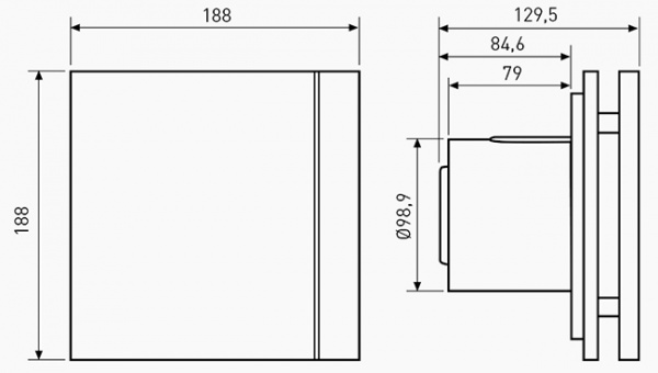 Вентилятор Soler&Palau Silent-100 Cz Design - 3c