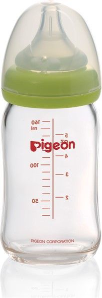 Бутылочка Pigeon Перистальтик Плюс премиальное стекло 160 мл
