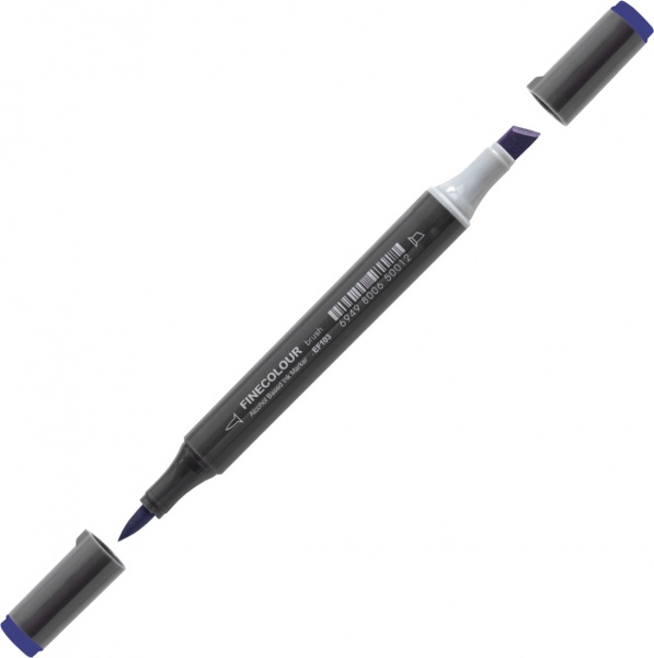 Маркер спиртовой FINECOLOUR Brush-mini EF103-114 темно-синий 
