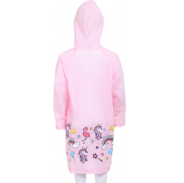 Дождевик для девочки Susino Единорожка р.90 розовый RP211 M (90-110) 