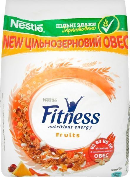 Завтраки готовые Nestle Fitness с фруктами 8690632000732 400 г 