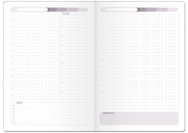 Щоденник недатований синій YES Melody of the night A5 2022