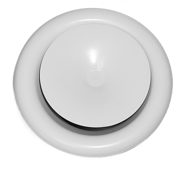 Рамка вентиляционная приточная (анемостат) SV 100 мм металл белый 