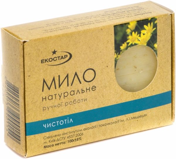 Мило Экостар натуральне Чистотіл 100 г