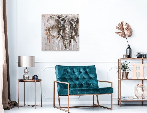 Картина Слон 91x91 см 