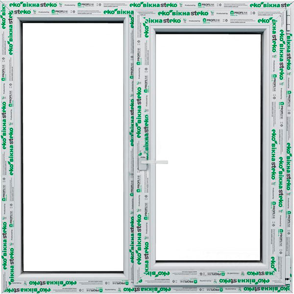 Окно поворотно-откидное Steko S300 58 1400x900 мм правое