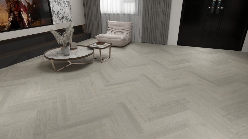 Ламінат вініловий (SPC) GROSS WALD Herringbone Vibe Nordic Ash 5 мм