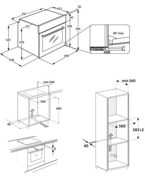 Духова шафа Whirlpool OAS KP8V1 IX