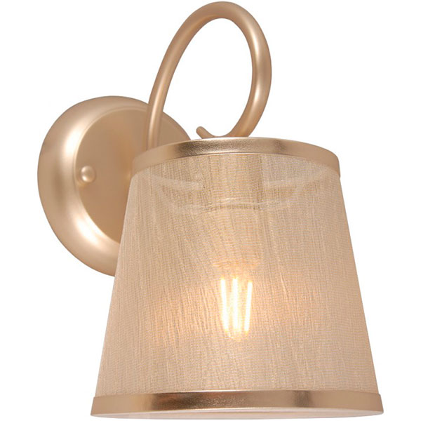 Бра Victoria Lighting 1x40 Вт E14 золотисто-бежевий Fabrizia 