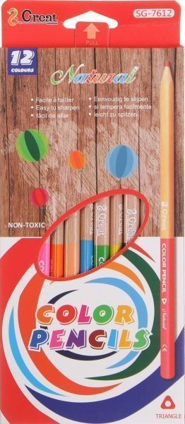 Карандаши цветные Nature красный 12 шт.