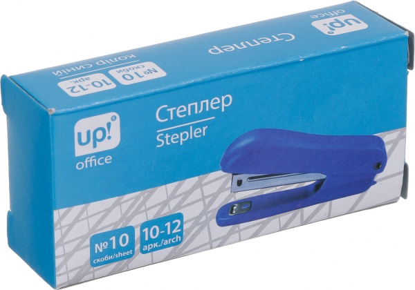Степлер 10-12 листов синий UP! (Underprice)