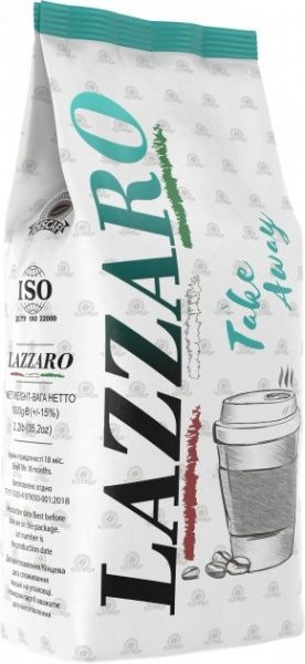 Кава в зернах Lazzaro Take away 1000 г