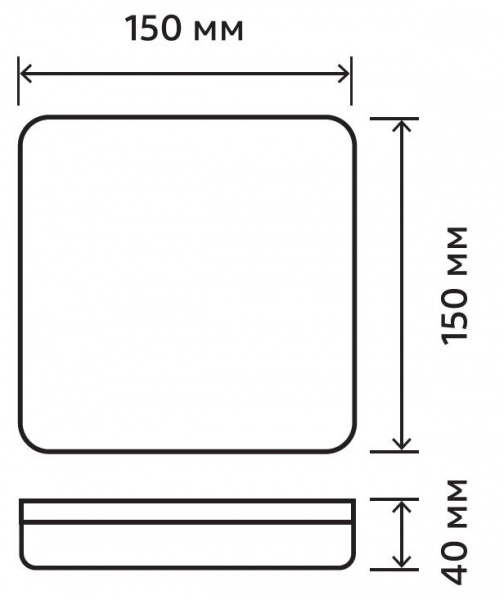 Светильник светодиодный LedPulsar 20 Вт белый 4500 К CLS-02-20 