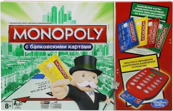 Гра настільна Hasbro Монополія з банківськими картками А7444