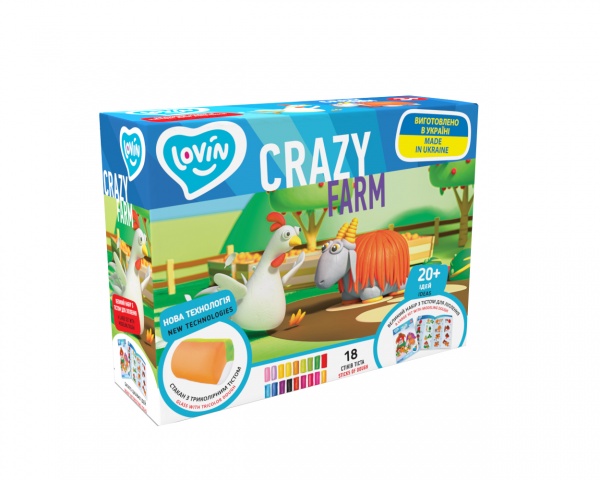 Набор теста для лепки Lovin Crazy Farm 41189