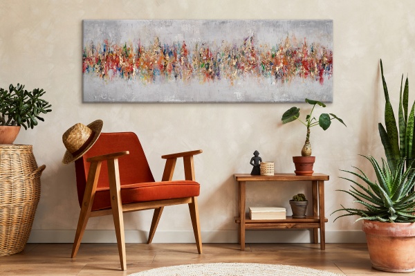 Картина Калейдоскоп цветов 50x150 см YS-Art 