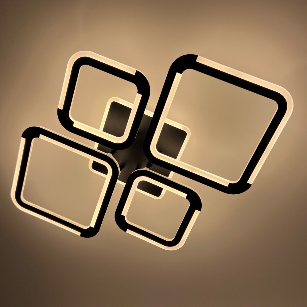 Люстра світлодіодна Luminaria 4x75 Вт LED-модуль [019] Black SELENA 75W 5S BLACK