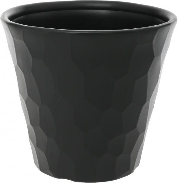 Горшок пластиковый Prosperplast Rocka круглый 27л антрацит (71164-433) 