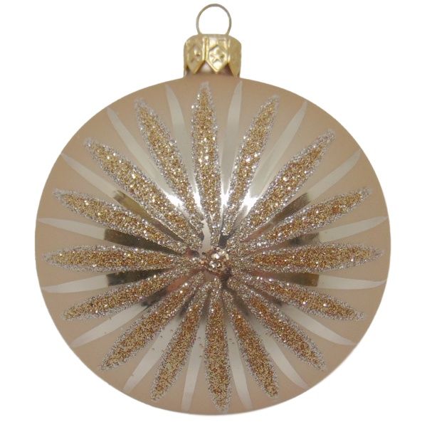 Шар новогодний d80 с рисунком 