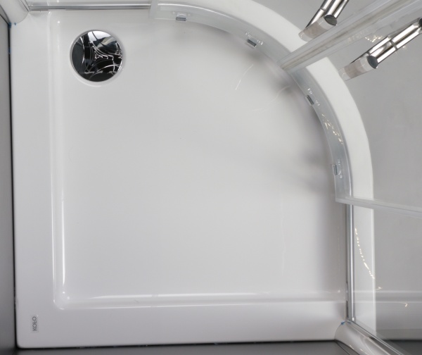 Душова кабіна Kolo GEO 6 Easy напівкругла 90x90 з піддоном Simplo