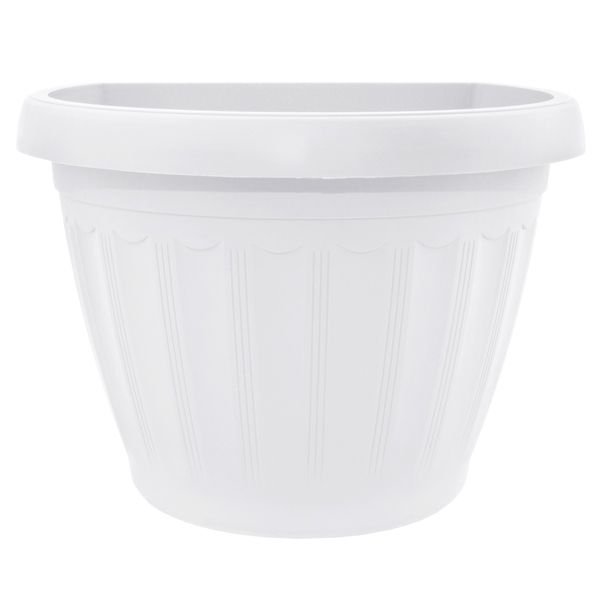 Горщик пластиковий Алеана Терра настінний фігурний 1л (113068) білий 